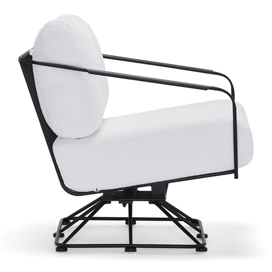 Reed Swivel Lounge Chair side view