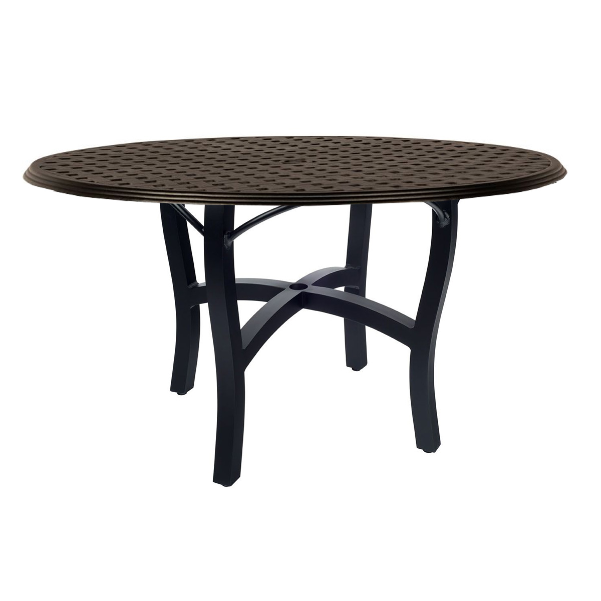 Woodard Thatch 48" Round Dining Umbrella Table with Carson Base - 5P4800-04948