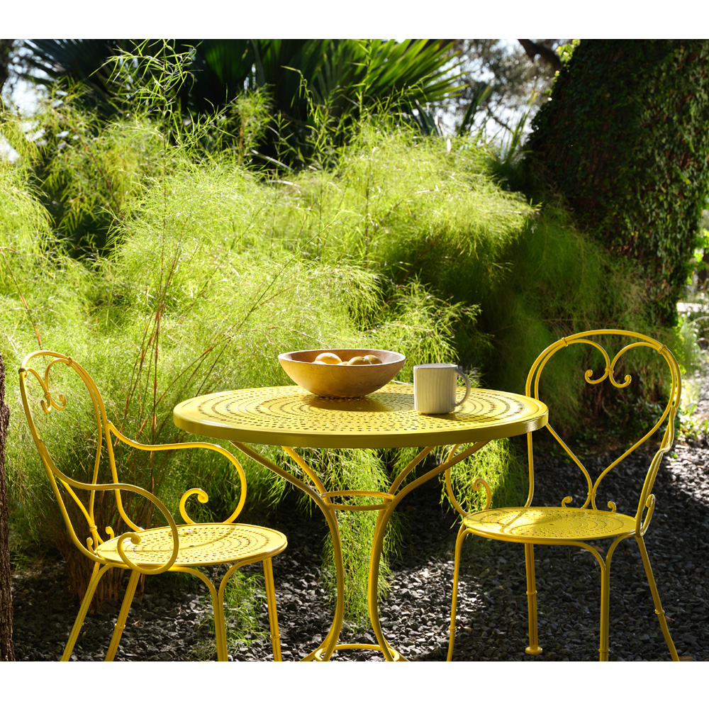 Yellow garden bistro set hot sale